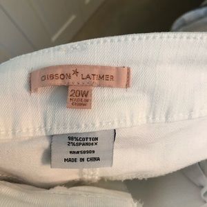Gibson Latimer Jeans - Women’s Plus White Skinny Jeans Gibson Latimer Jeans - Women’s Plus White Skinny Jeans